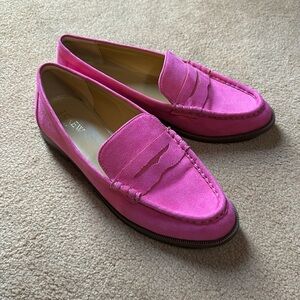 Pink “suede” shoes